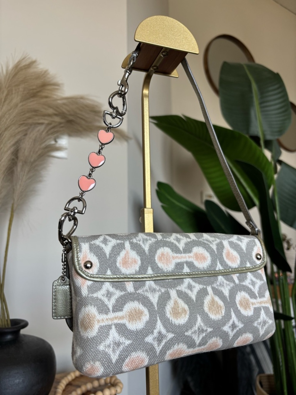 πππ§‘ππ©ΆCOACH Kristin Op Art Signature Ikat Mini Bag π©Άππ§‘ππ - Picture 6 of 9